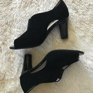 'Life Stride' Carla Peep Toe Bootie Pumps - Size 8